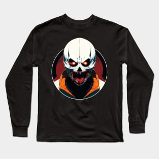 White Bald Clown Long Sleeve T-Shirt